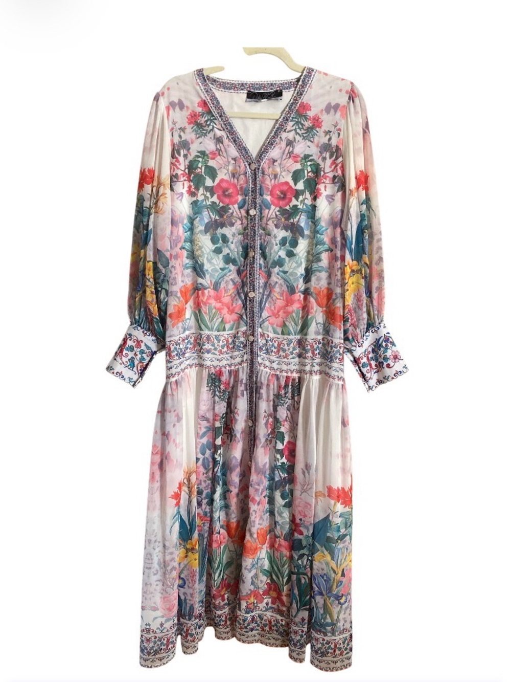 NWOT Dalia Macphee Maxi Sundress size L just beautiful